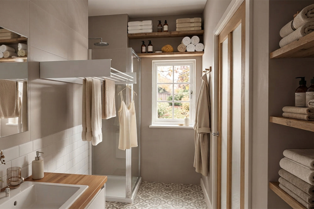 How to Organise a Small Bathroom for Autumn Laundry