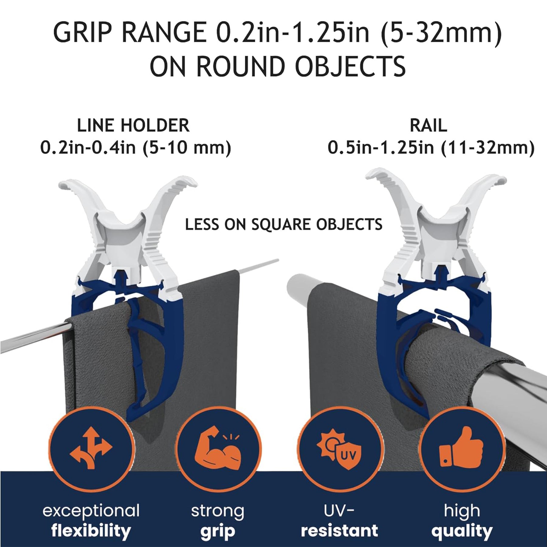 Fixclip XL Wäscheklammern – Set mit 6 Stück
