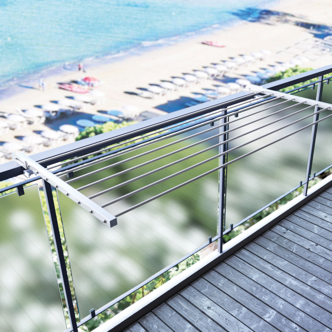 foxydry duo terrazzo installazione mare