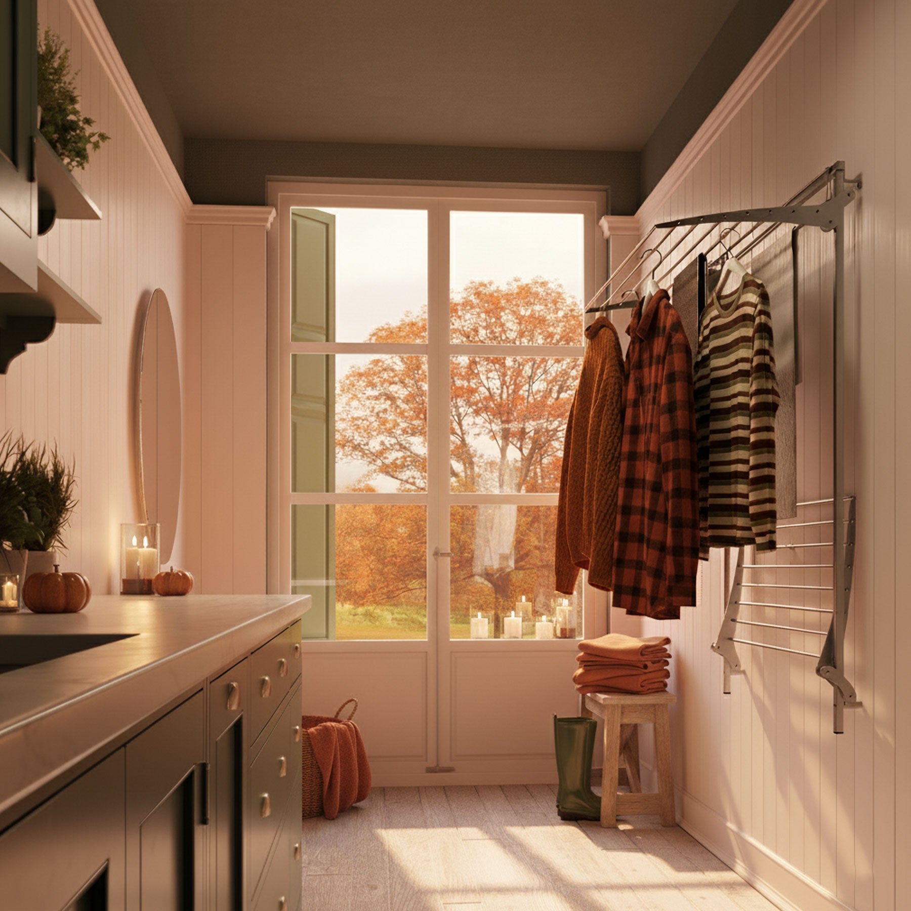 Wall Mounted Drying Rack
