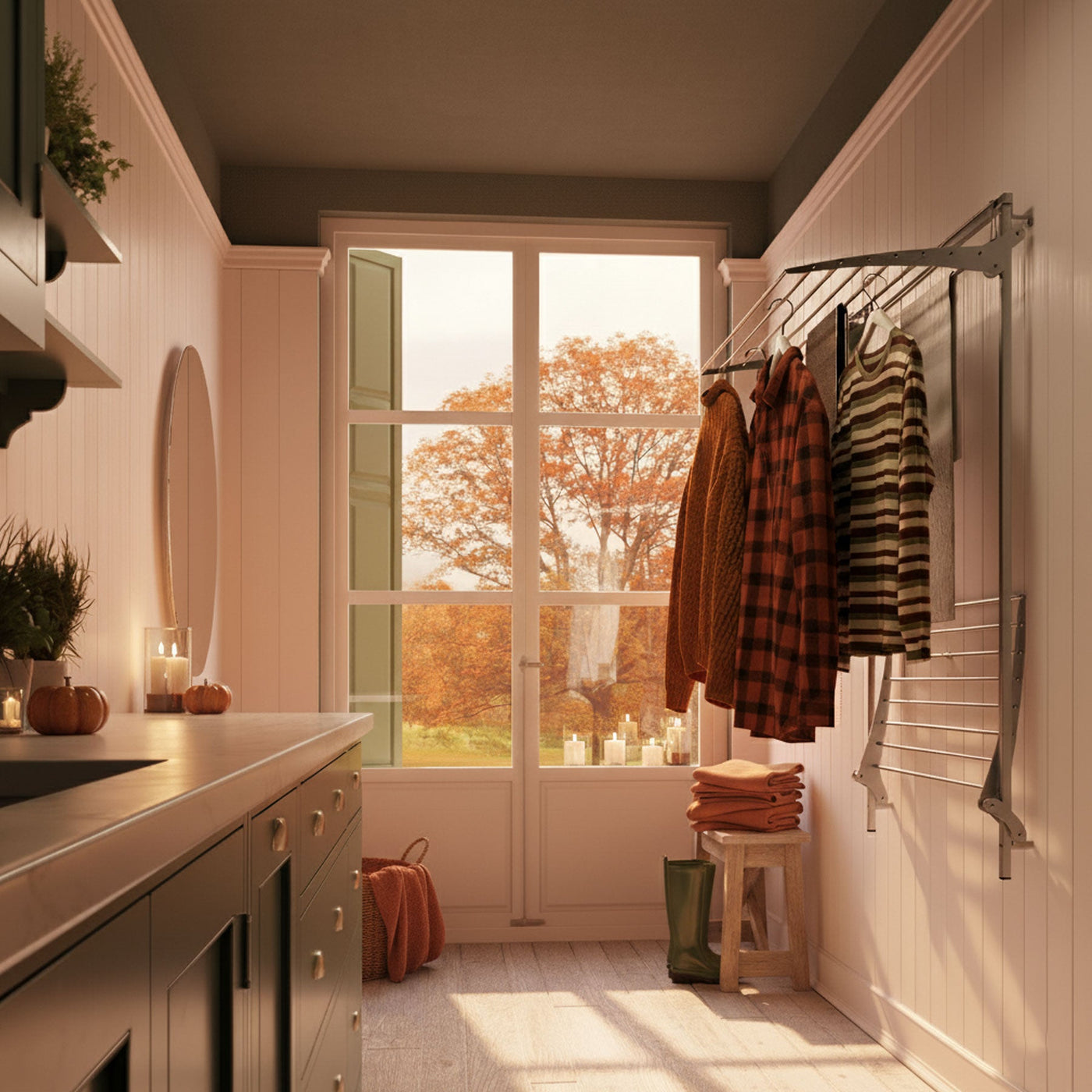 Wall Mounted Drying Rack