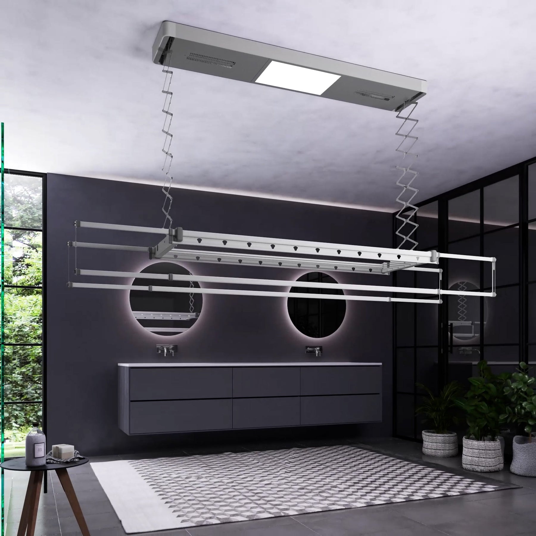 Electric heated clothes airer with remote control | Foxydry Pro