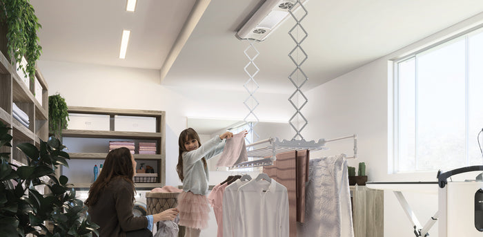 Foxydry Air ceiling drying rack for sheets | Ceiling clothesline