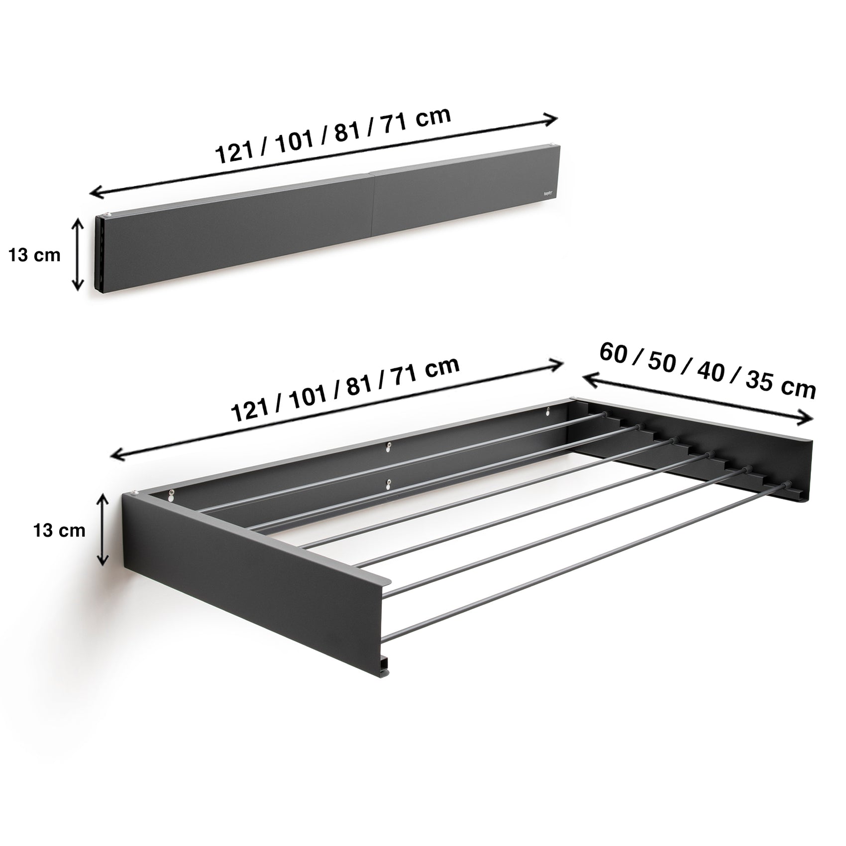 Retractable Clothesline, Extendable Drying Rack | Foxydry Hide