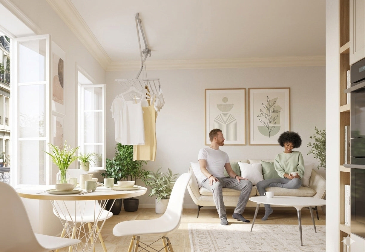 foxydry mini header quiz ceiling drying rack