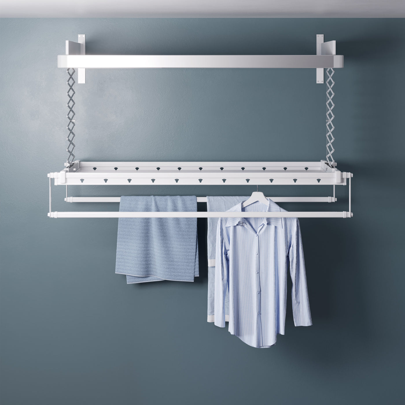 Heated Wall Mounted Clothes Drying Rack | Foxydry Pro for Walls