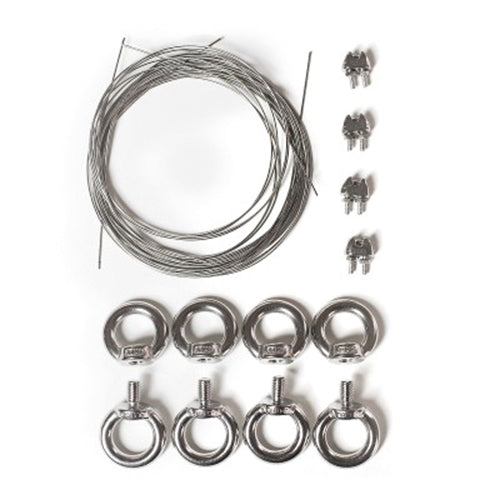 Wire kit sloping high ceilings