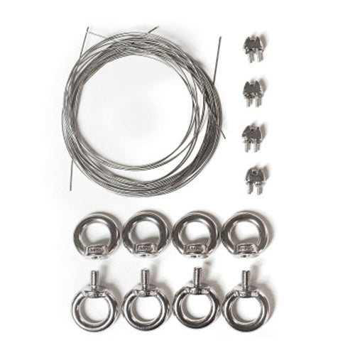 Wire kit for sloping ceilings